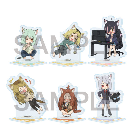 【Box/6】アクリルぷちスタンド ヤニねこ 02 グラフアートイラスト【予約商品】