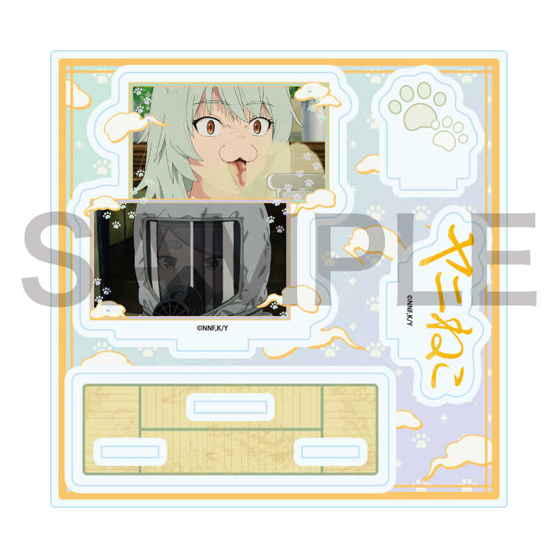 アクリルスタンドプレート ヤニねこ 01 ヤニねこ&妹子(場面写イラスト)【予約商品】