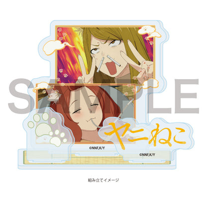 アクリルスタンドプレート ヤニねこ 03 カンサイねこ&アルねこ(場面写イラスト)【予約商品】