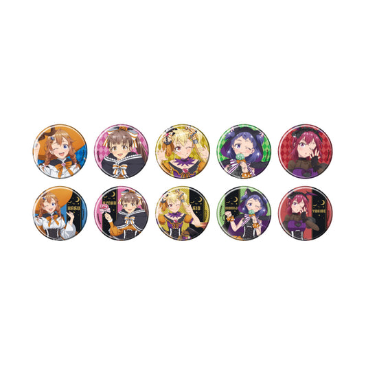 【Box/10】缶バッジ シャインポスト 01 ハロウィンVer.(描き下ろしイラスト)【予約商品】