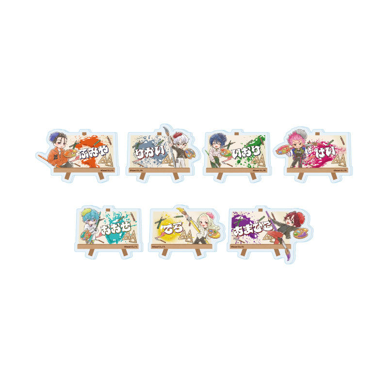 【Box/7】おなまえアクリルプレートバッジ カリスマ 01 芸術家Ver.(グラフアートイラスト)【予約商品】