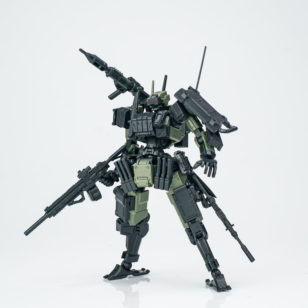 SHEIK MAINLAND 3 min project(スリーミニッツプロジェクト)シリーズ FENRIR(フェンリル)突撃型 1/18スケールプラスチックモデルキット(グリーン)【予約商品】