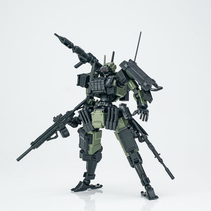 SHEIK MAINLAND 3 min project(スリーミニッツプロジェクト)シリーズ FENRIR(フェンリル)突撃型 1/18スケールプラスチックモデルキット(グリーン)【予約商品】