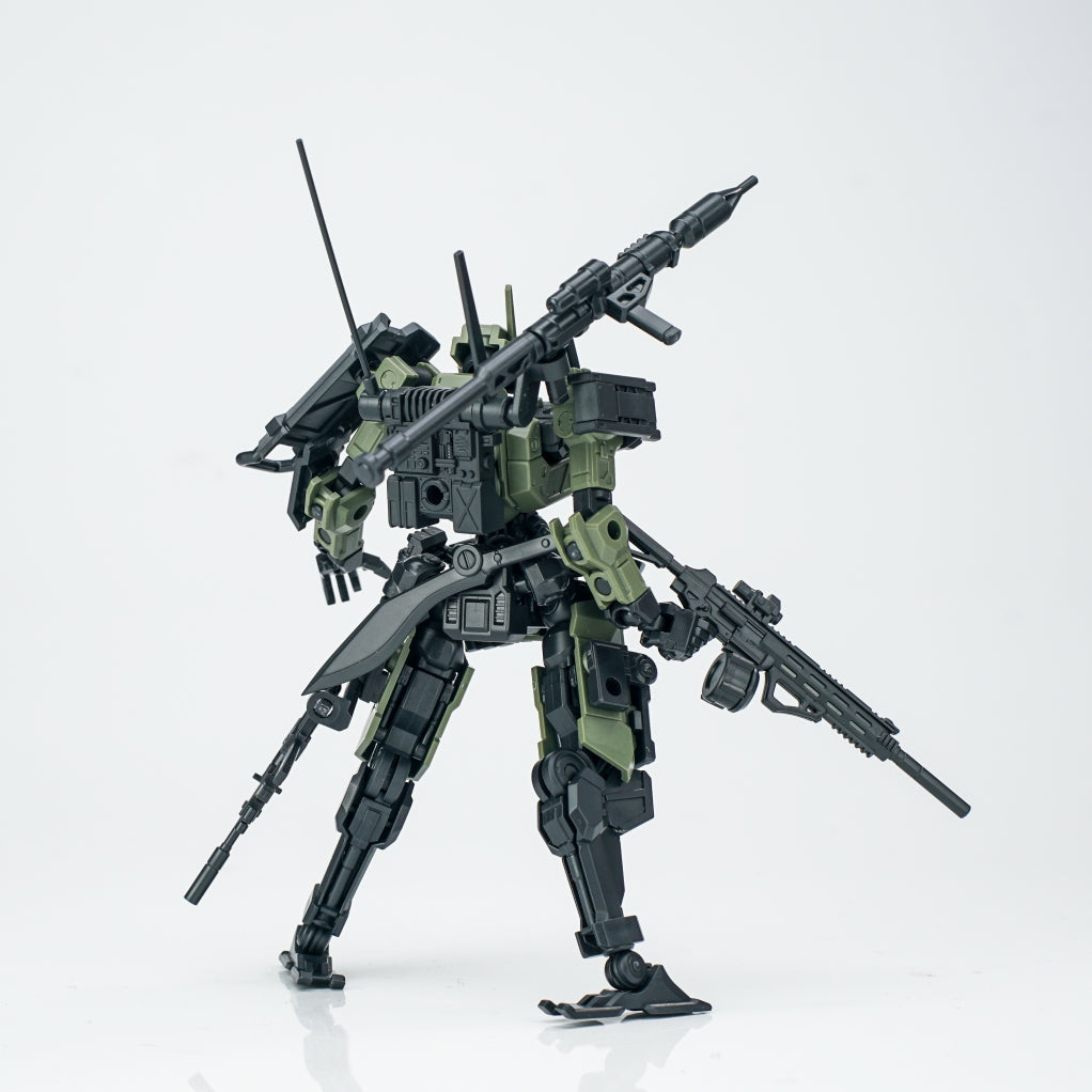 SHEIK MAINLAND 3 min project(スリーミニッツプロジェクト)シリーズ FENRIR(フェンリル)突撃型 1/18スケールプラスチックモデルキット(グリーン)【予約商品】