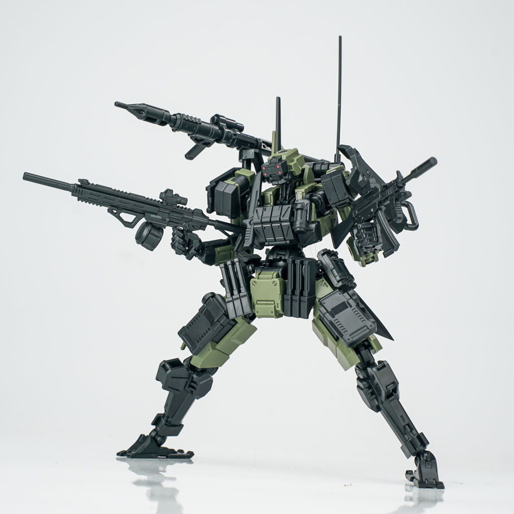 SHEIK MAINLAND 3 min project(スリーミニッツプロジェクト)シリーズ FENRIR(フェンリル)突撃型 1/18スケールプラスチックモデルキット(グリーン)【予約商品】