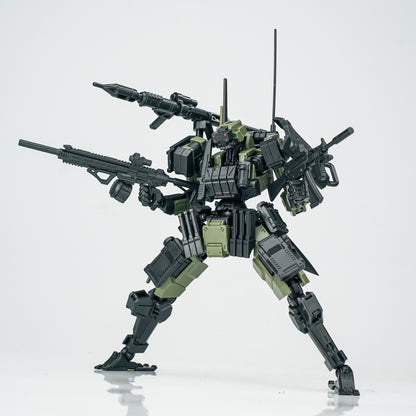 SHEIK MAINLAND 3 min project(スリーミニッツプロジェクト)シリーズ FENRIR(フェンリル)突撃型 1/18スケールプラスチックモデルキット(グリーン)【予約商品】