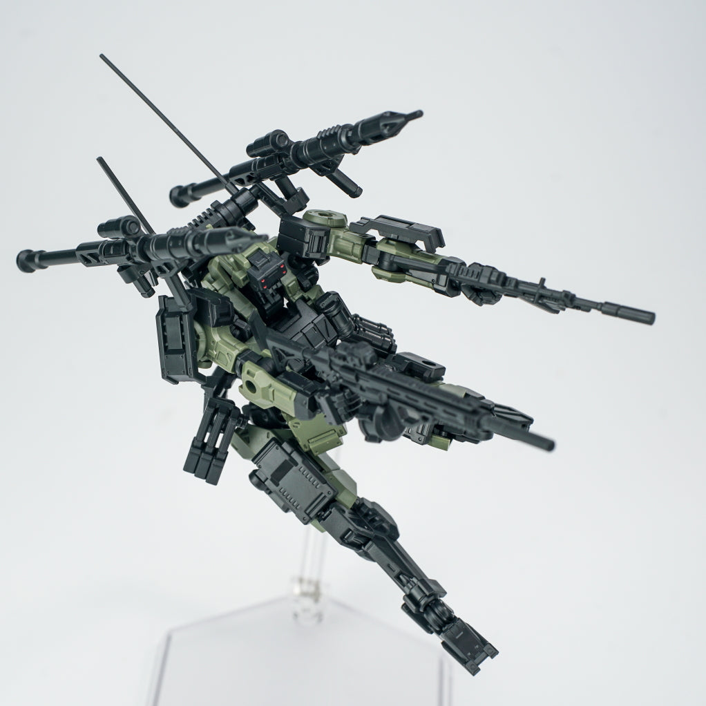 SHEIK MAINLAND 3 min project(スリーミニッツプロジェクト)シリーズ FENRIR(フェンリル)突撃型 1/18スケールプラスチックモデルキット(グリーン)【予約商品】