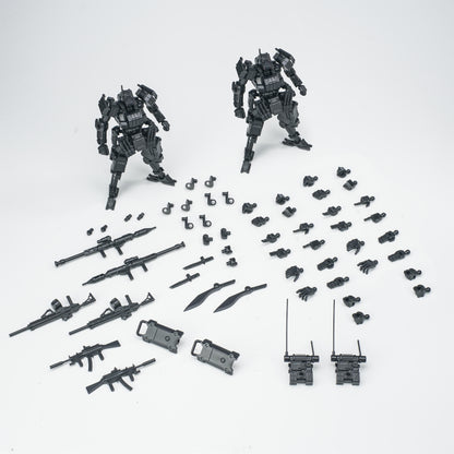 SHEIK MAINLAND 3 min project(スリーミニッツプロジェクト)シリーズ FENRIR(フェンリル)突撃型 1/18スケールプラスチックモデルキット(ディープシルバー)【予約商品】
