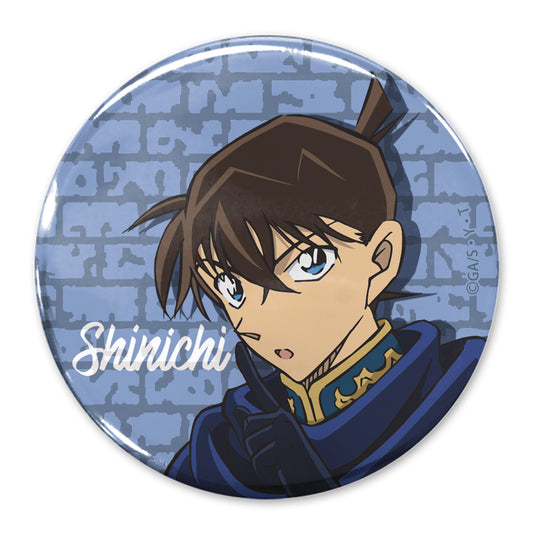 名探偵コナン 工藤新一 65mm缶バッジ 黒衣の騎士Ver.【予約商品】