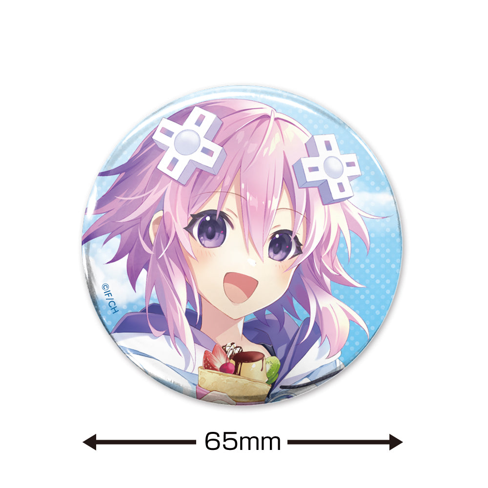超次元ゲイム ネプテューヌ 描き下ろし ネプテューヌ 65mm缶バッジ スイーツタイムVer.【予約商品】