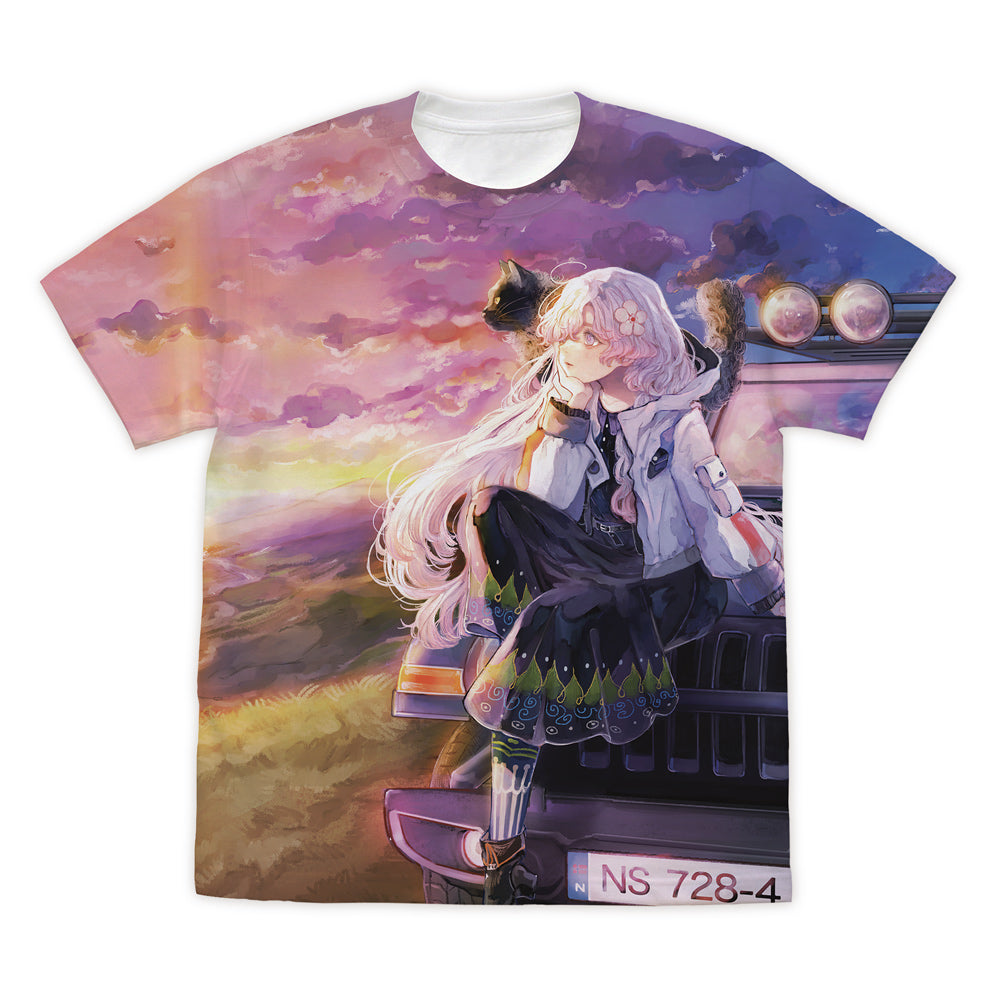 HYKE:NorthernLight(s) ハイク フルグラフィックTシャツ ホワイト M