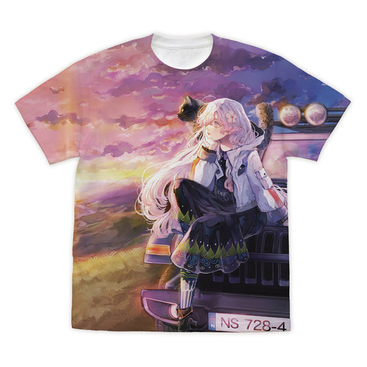 HYKE:NorthernLight(s) ハイク フルグラフィックTシャツ ホワイト M【予約商品】