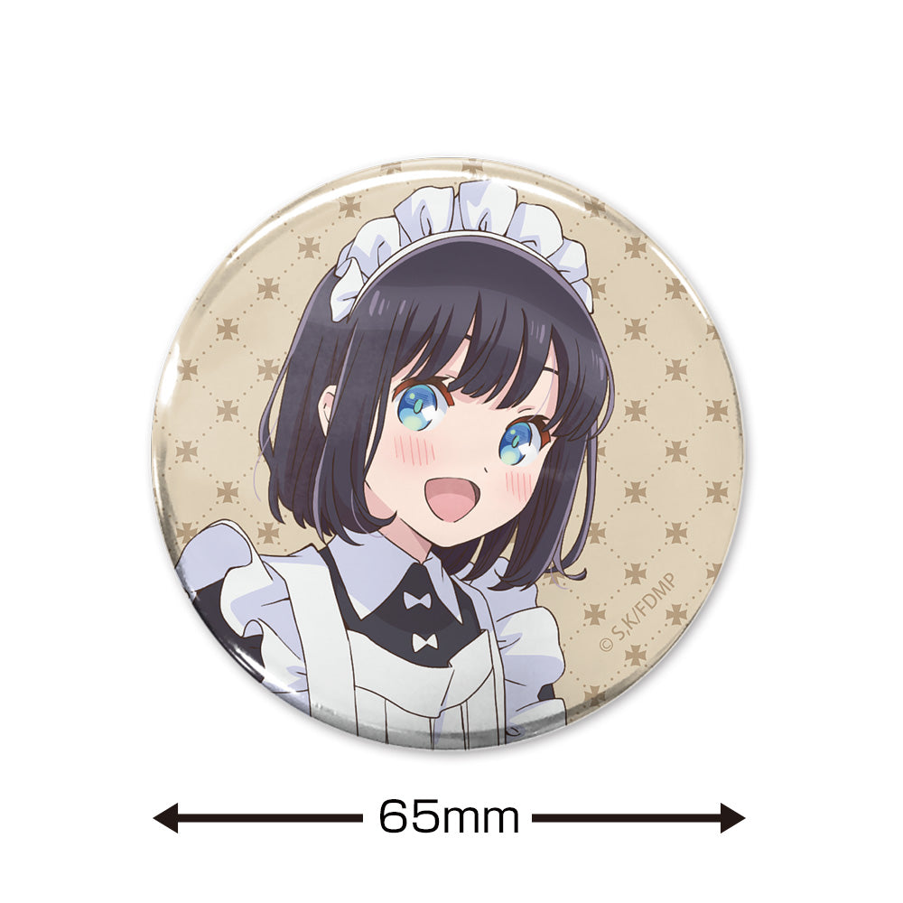 メイドさんは食べるだけ 描き下ろし 橘スズメ 65mm缶バッジ【予約商品】
