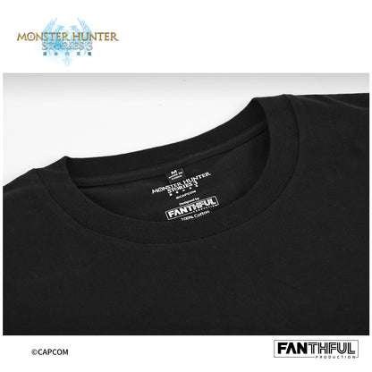FANTHFUL モンスターハンターストーリーズ3 -運命の双竜- FP004MHS32026 黒Tシャツ L【予約商品】