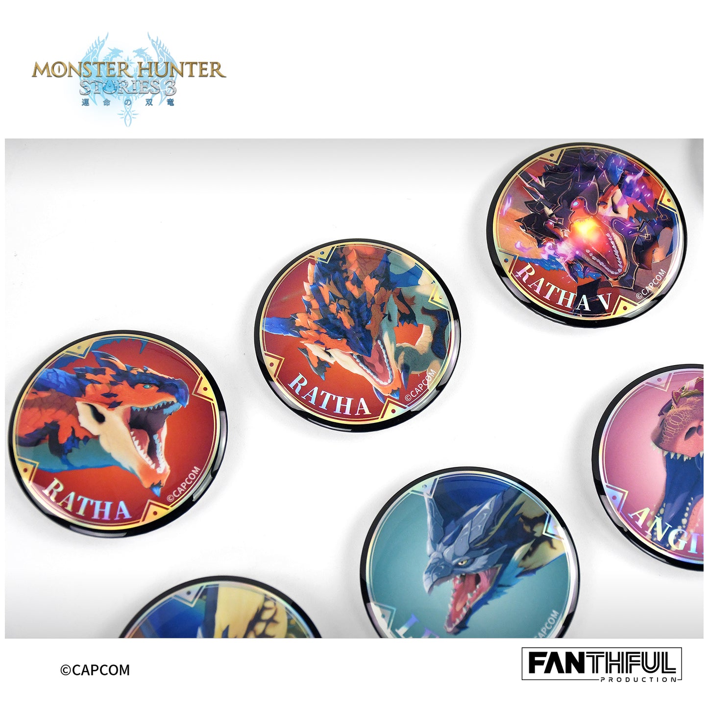 【Box/10】006_FANTHFUL モンスターハンターストーリーズ3 -運命の双竜- FP006MHS32026 オトモン トレーディング缶バッジ【予約商品】