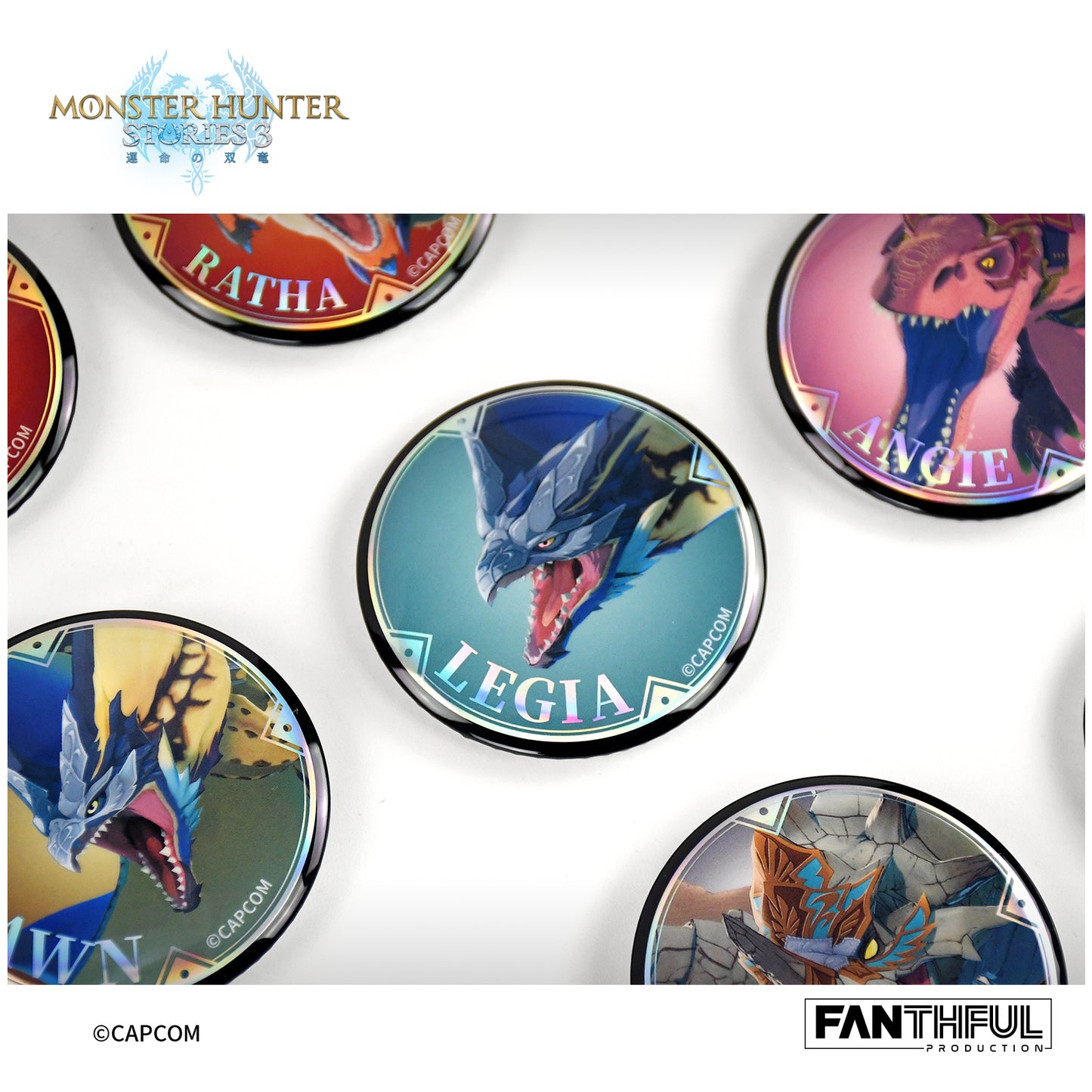 【Box/10】006_FANTHFUL モンスターハンターストーリーズ3 -運命の双竜- FP006MHS32026 オトモン トレーディング缶バッジ【予約商品】