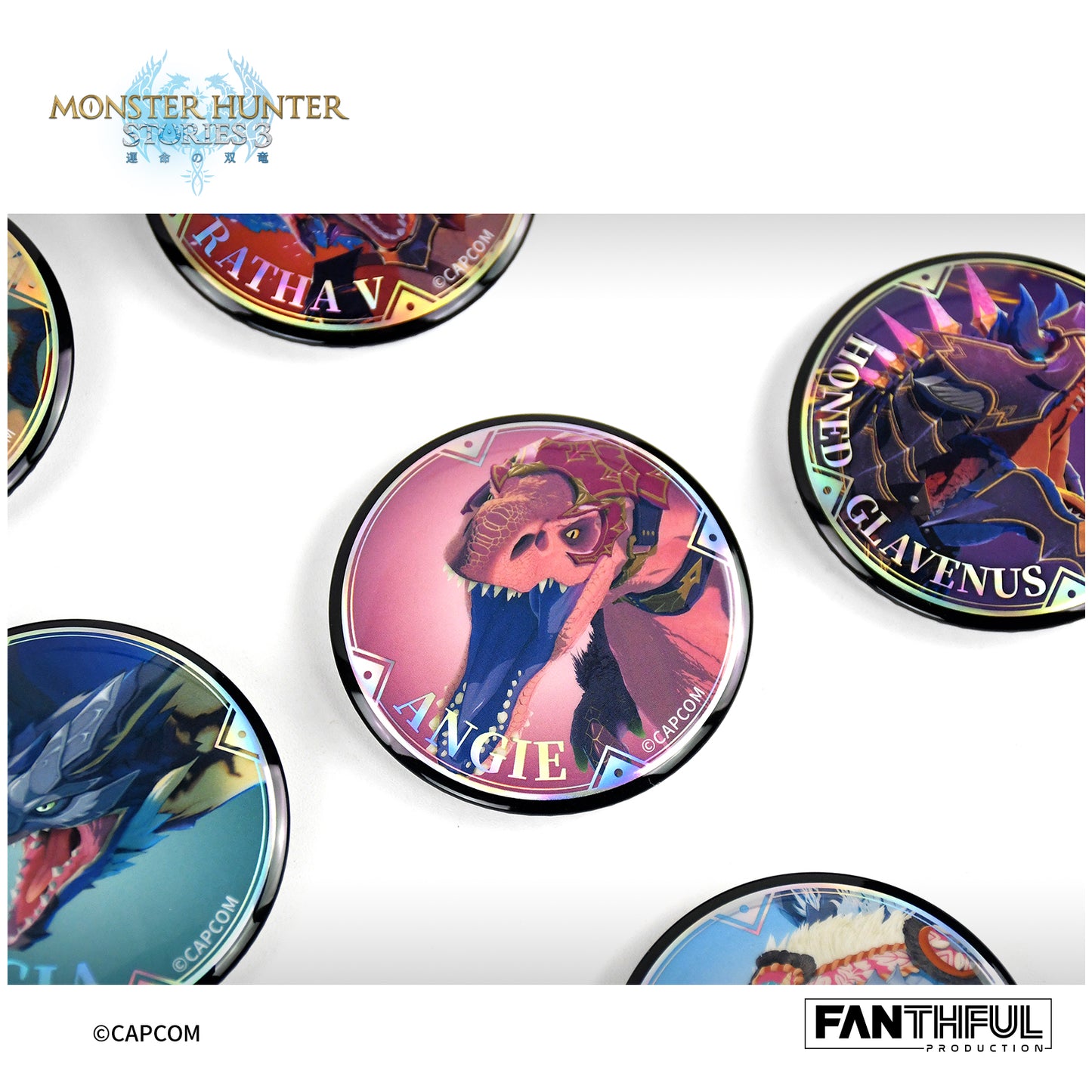 【Box/10】006_FANTHFUL モンスターハンターストーリーズ3 -運命の双竜- FP006MHS32026 オトモン トレーディング缶バッジ【予約商品】