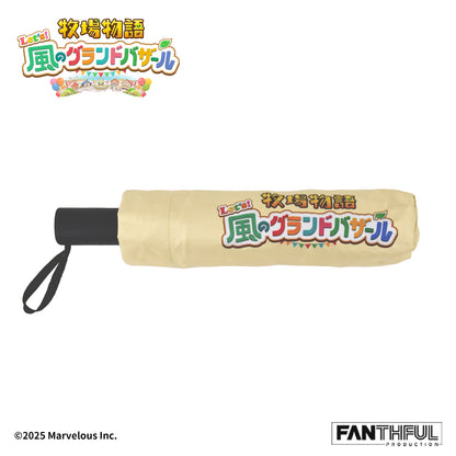 004_FANTHFUL 牧場物語 Let's!風のグランドバザール FP004BKMN2026 折りたたみ傘【予約商品】