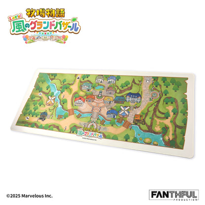 005_FANTHFUL 牧場物語 Let's!風のグランドバザール FP005BKMN2026 デスクマット【予約商品】