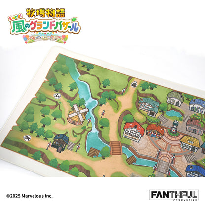 005_FANTHFUL 牧場物語 Let's!風のグランドバザール FP005BKMN2026 デスクマット【予約商品】