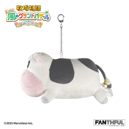 009_FANTHFUL 牧場物語 Let's!風のグランドバザール FP009BKMN2026 ぬいぐるみキーホルダー ウシ【予約商品】