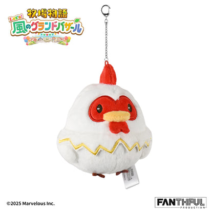 010_FANTHFUL 牧場物語 Let's!風のグランドバザール FP010BKMN2026 ぬいぐるみキーホルダー ニワトリ【予約商品】
