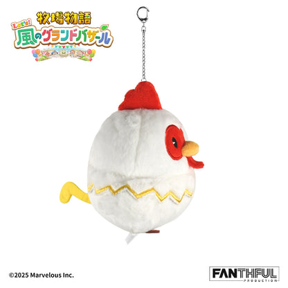 010_FANTHFUL 牧場物語 Let's!風のグランドバザール FP010BKMN2026 ぬいぐるみキーホルダー ニワトリ【予約商品】