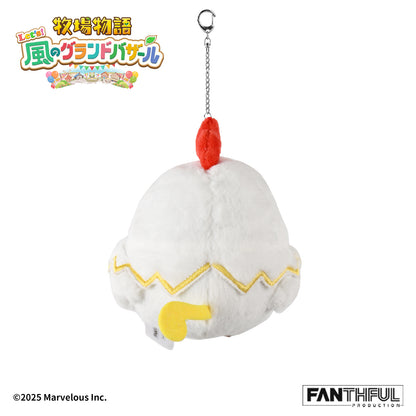 010_FANTHFUL 牧場物語 Let's!風のグランドバザール FP010BKMN2026 ぬいぐるみキーホルダー ニワトリ【予約商品】