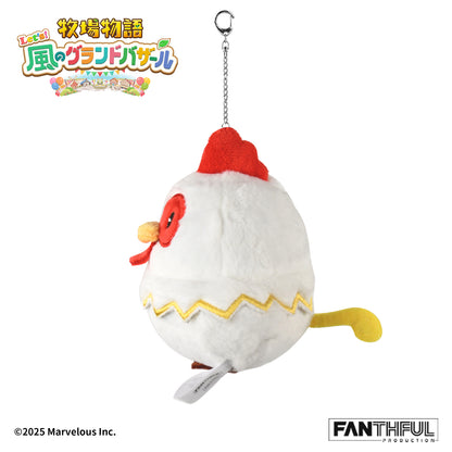 010_FANTHFUL 牧場物語 Let's!風のグランドバザール FP010BKMN2026 ぬいぐるみキーホルダー ニワトリ【予約商品】
