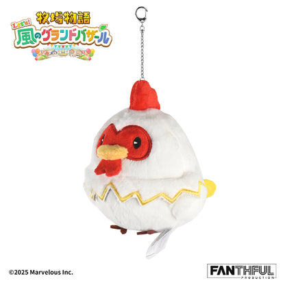 010_FANTHFUL 牧場物語 Let's!風のグランドバザール FP010BKMN2026 ぬいぐるみキーホルダー ニワトリ【予約商品】