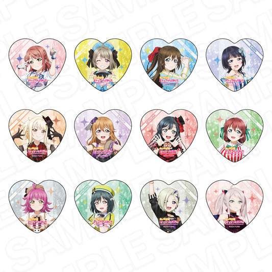 【Box/12】ラブライブ!虹ヶ咲学園スクールアイドル同好会 ハート型カンバッジ 4thライブ ソロ衣装Ver.【予約商品】