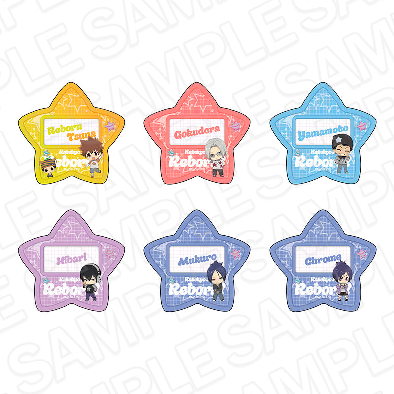 【Box/6】家庭教師ヒットマンREBORN! お名前バッジ STAR Ver.