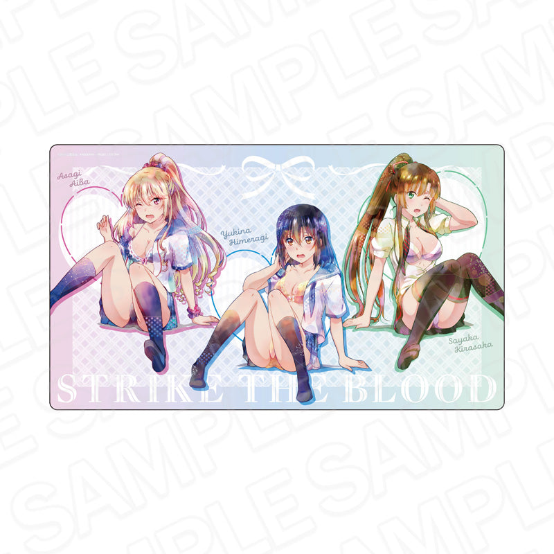 ストライク・ザ・ブラッドFINAL ラバーデスクマット PALE TONE series 雪菜&浅葱&紗矢華 尻もちVer.【予約商品】