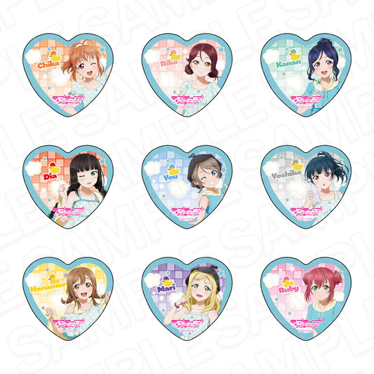【Box/9】ラブライブ!サンシャイン!! ハート型カンバッジ サウナVer.【予約商品】