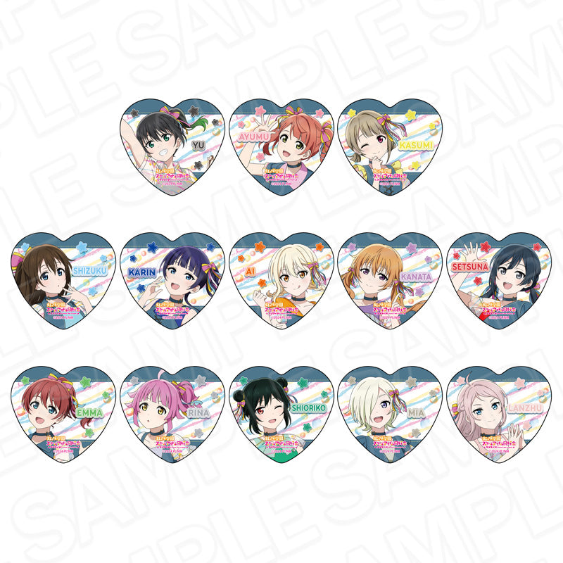 【Box/13】ラブライブ!虹ヶ咲学園スクールアイドル同好会 ハート型カンバッジ 水風船Ver.【予約商品】