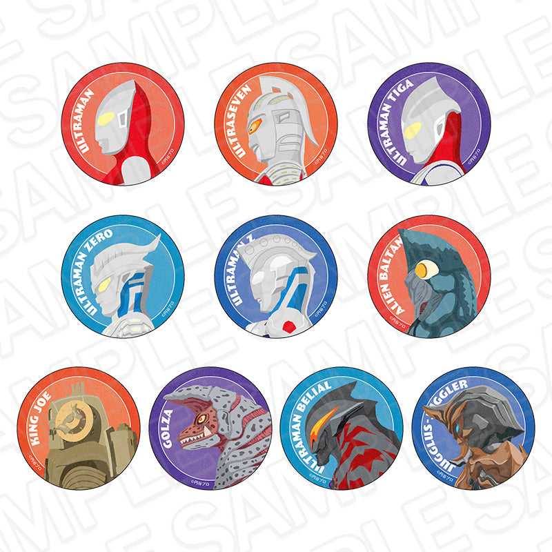 【Box/10】ウルトラマンシリーズ カンバッジ with U ART Ver.【予約商品】