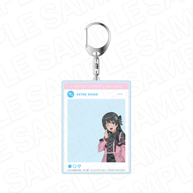 とある科学の超電磁砲T SNS風アクリルキーホルダー 佐天涙子 サブカルファッションVer.【予約商品】