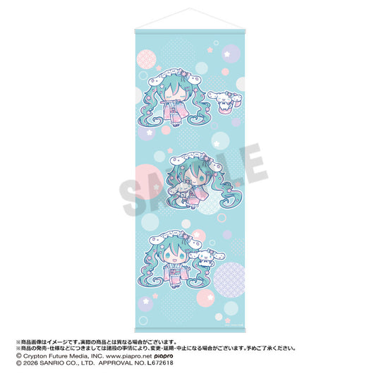 初音ミク×シナモロール 夢桜Ver. BIGタペストリー B【予約商品】