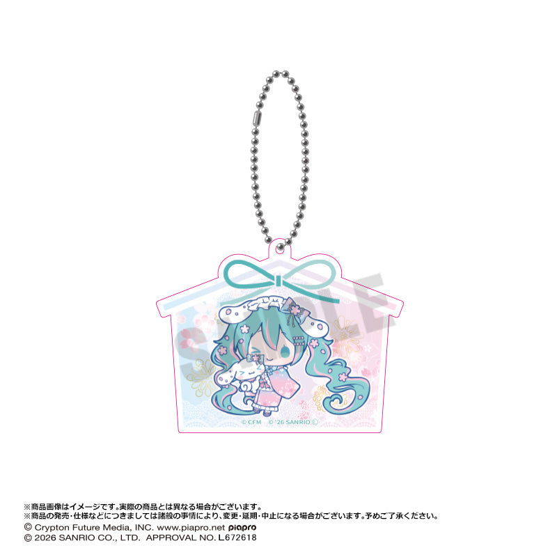 初音ミク×シナモロール 夢桜Ver. アクリルキーホルダー C【予約商品】