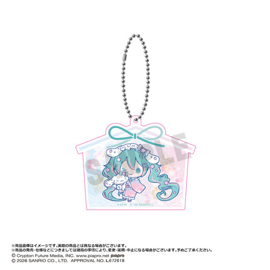 初音ミク×シナモロール 夢桜Ver. アクリルキーホルダー C【予約商品】