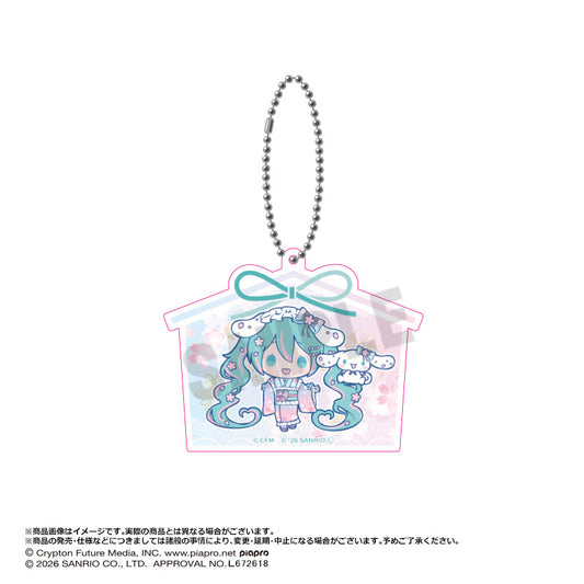 初音ミク×シナモロール 夢桜Ver. アクリルキーホルダー D【予約商品】