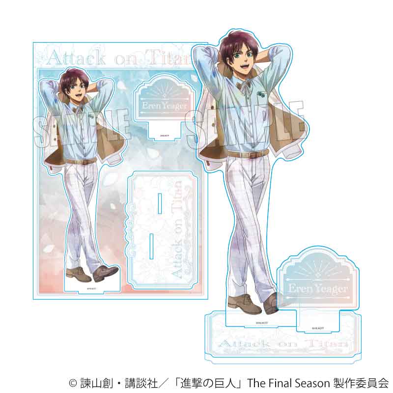 MEGAアクリルスタンド 進撃の巨人 The Final Season エレン・イェーガー(Nemophila)【予約商品】