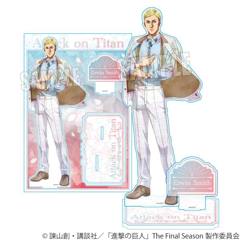 MEGAアクリルスタンド 進撃の巨人 The Final Season エルヴィン・スミス(Nemophila)【予約商品】