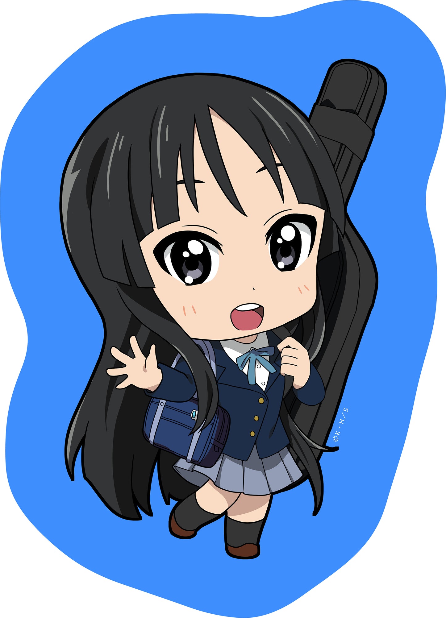 けいおん! 描き起こし ダイカットブランケット 澪【予約商品】