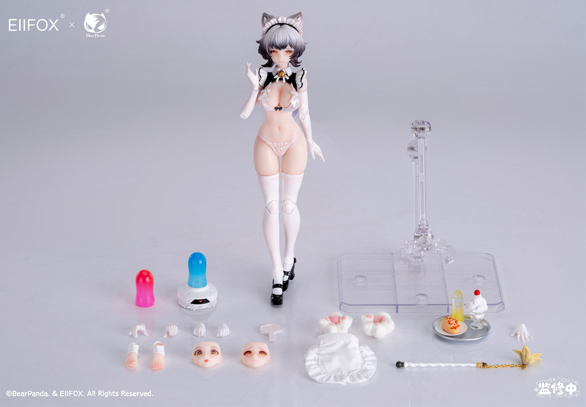 Bear Panda × EIIFOX 猫メイド プリンちゃん 1/12スケール可動フィギュア【予約商品】