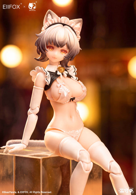 Bear Panda × EIIFOX 猫メイド プリンちゃん 1/12スケール可動フィギュア【予約商品】