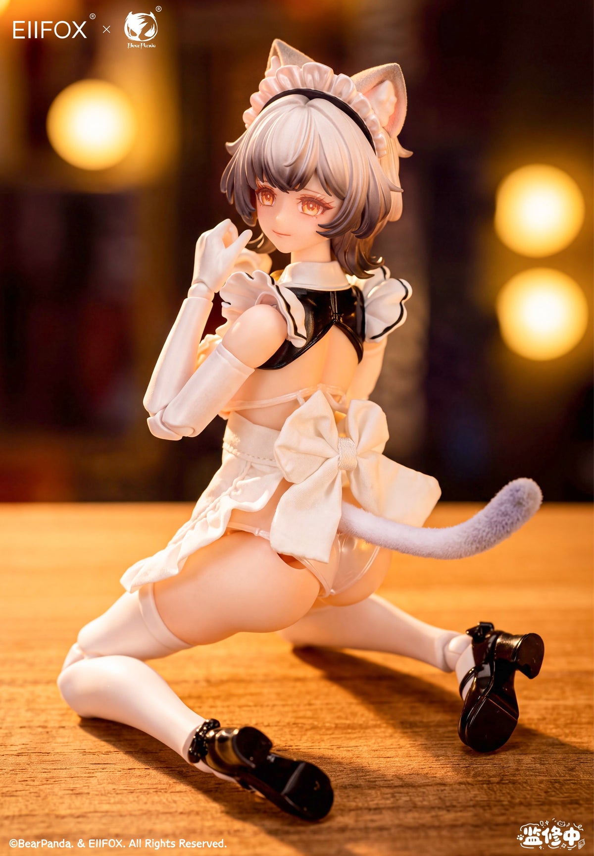 Bear Panda × EIIFOX 猫メイド プリンちゃん 1/12スケール可動フィギュア【予約商品】