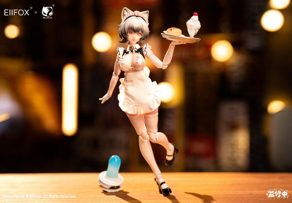 Bear Panda × EIIFOX 猫メイド プリンちゃん 1/12スケール可動フィギュア【予約商品】