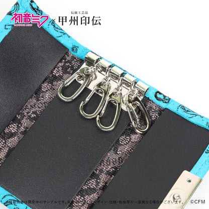 初音ミク×甲州印伝 キーケース Future/未来【予約商品】