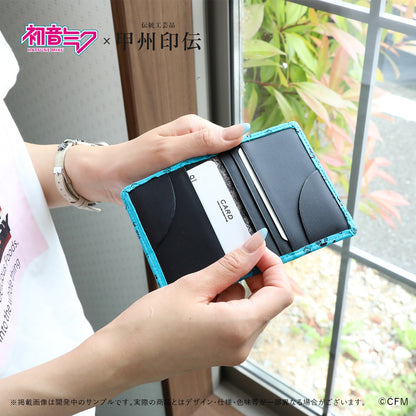 初音ミク×甲州印伝 カードケース Future/未来【予約商品】